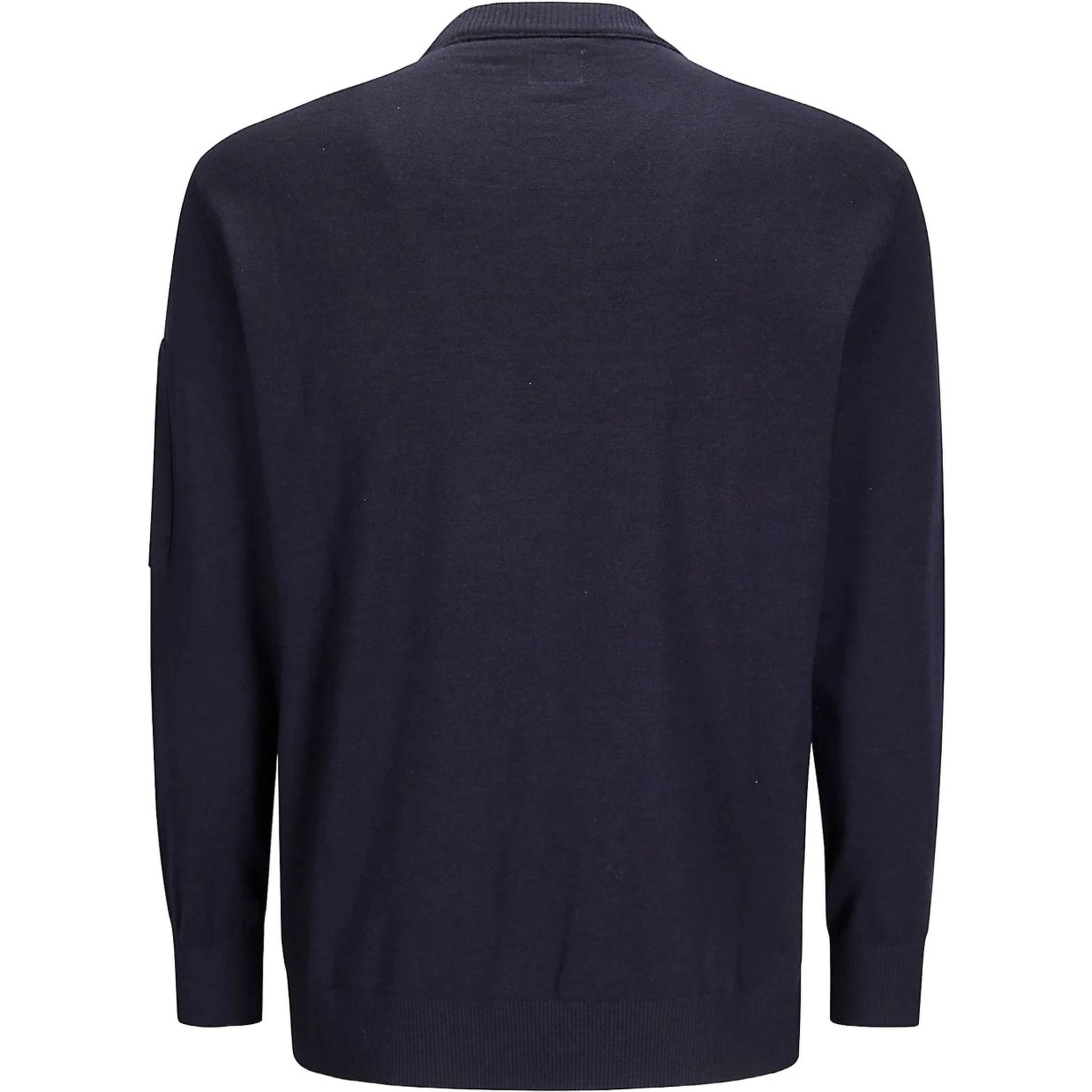 crew neck lens pocket jumper