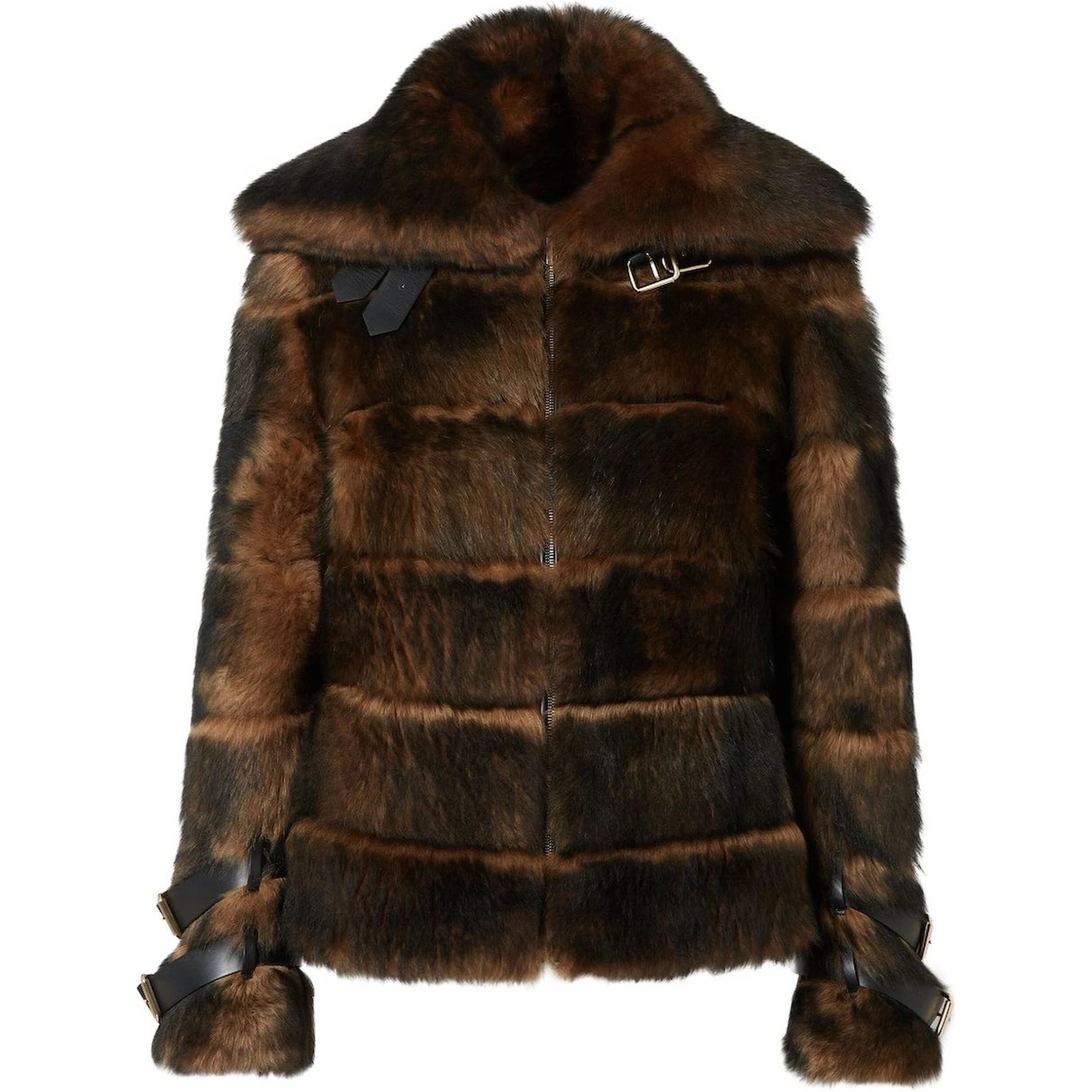 buckle fur jacket