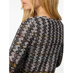 Embellished Houndstooth Mini Dress