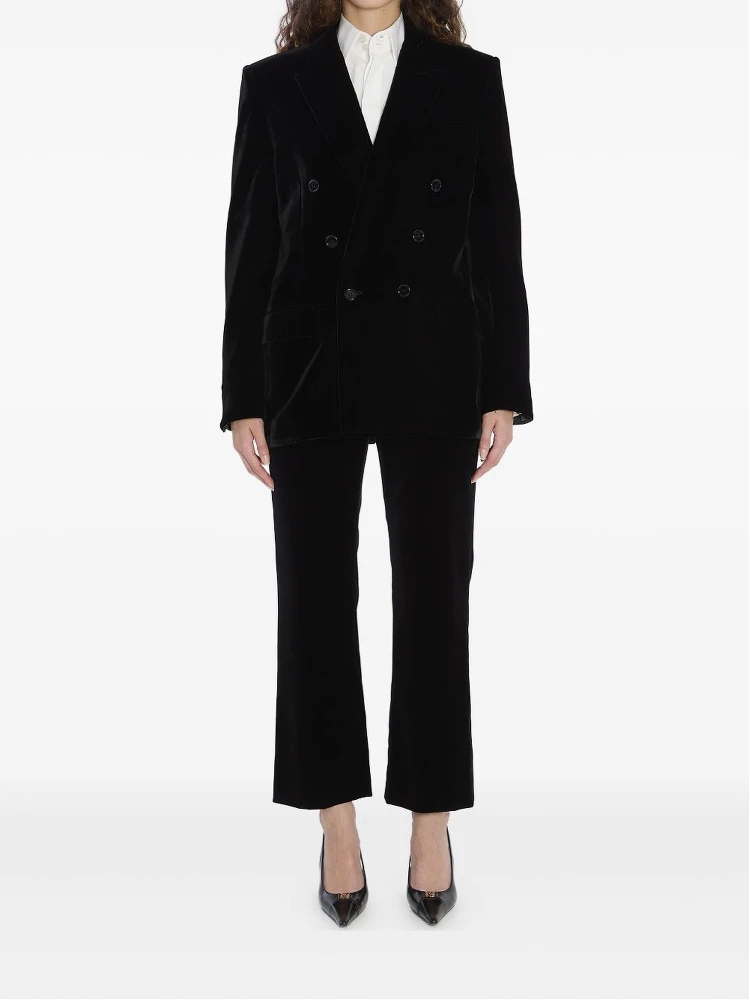 Cassandre Jacket In Velvet In Black