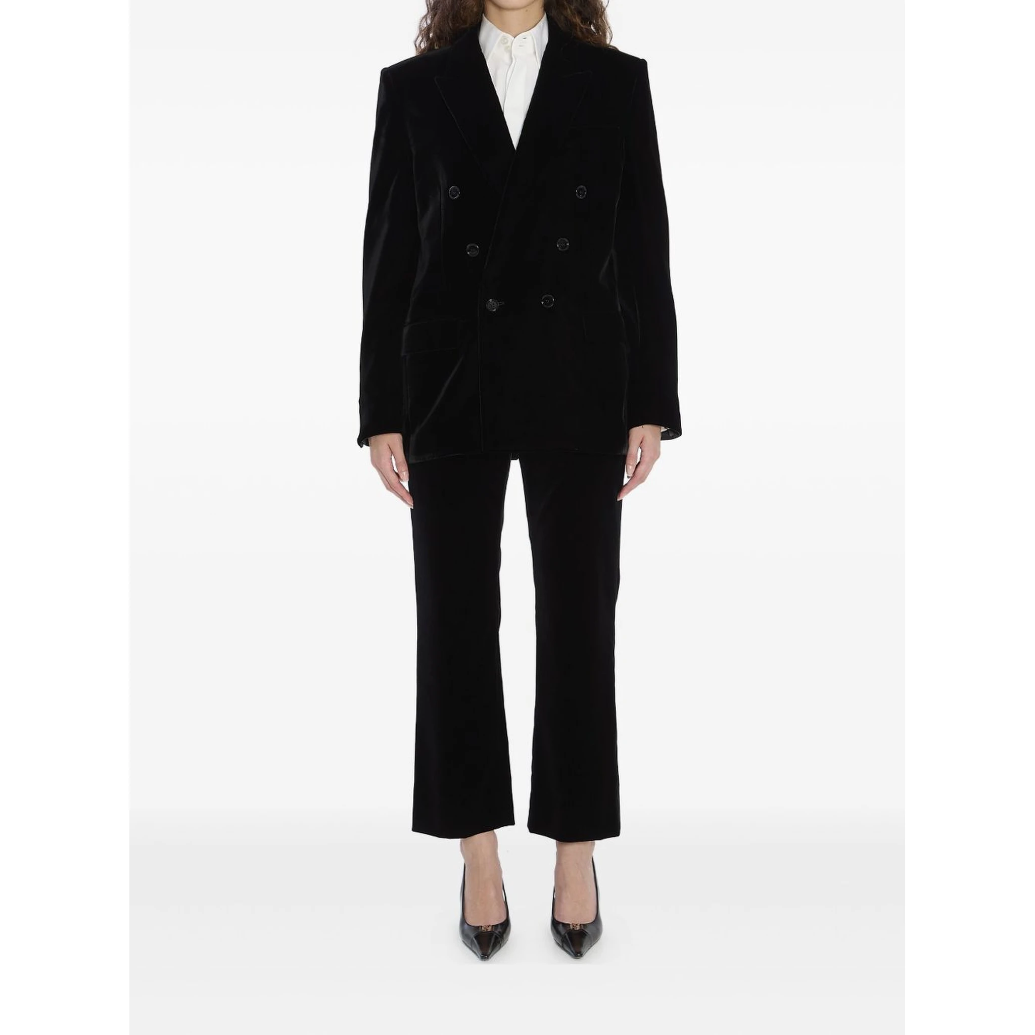 Cassandre Jacket In Velvet In Black