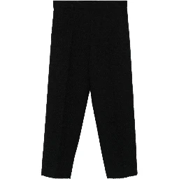 Women Cropped Trousers In Black
