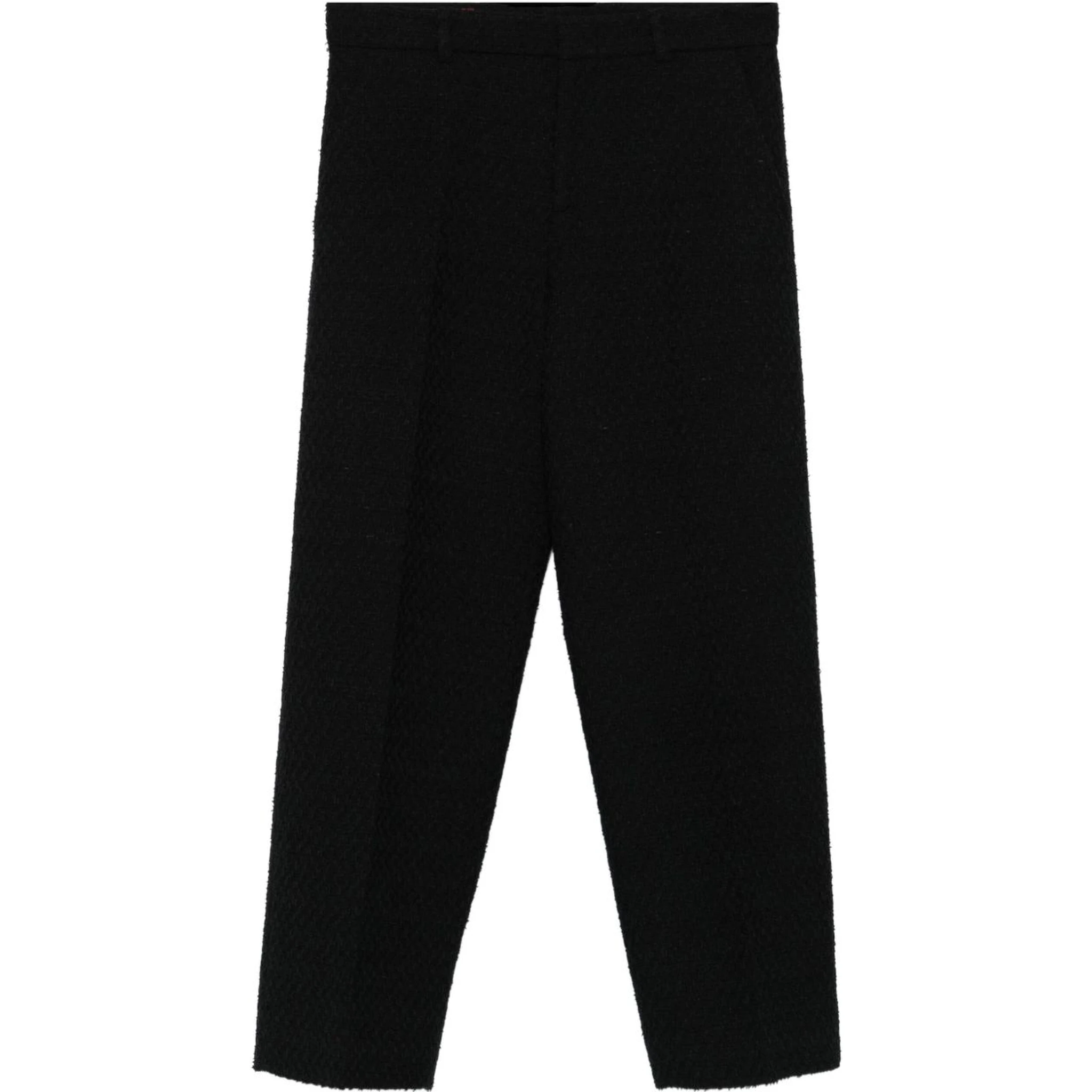 Women Cropped Trousers In Black