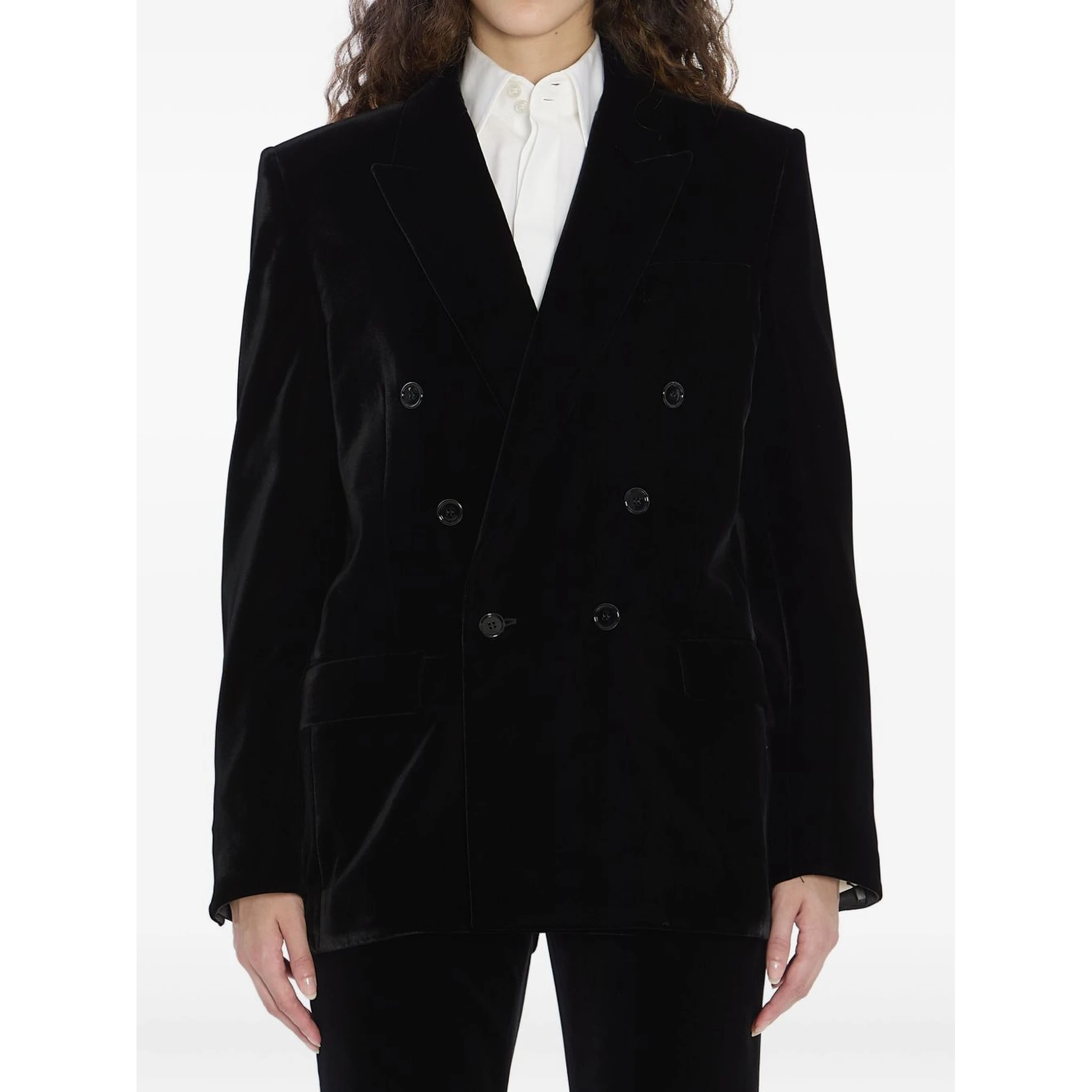 Cassandre Jacket In Velvet In Black