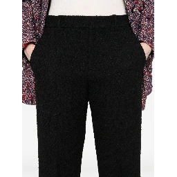 Women Cropped Trousers In Black