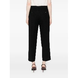 Women Cropped Trousers In Black