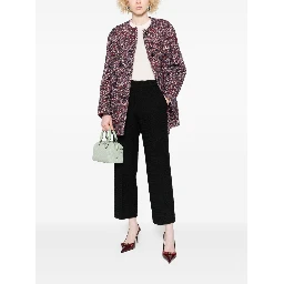 Women Cropped Trousers In Black