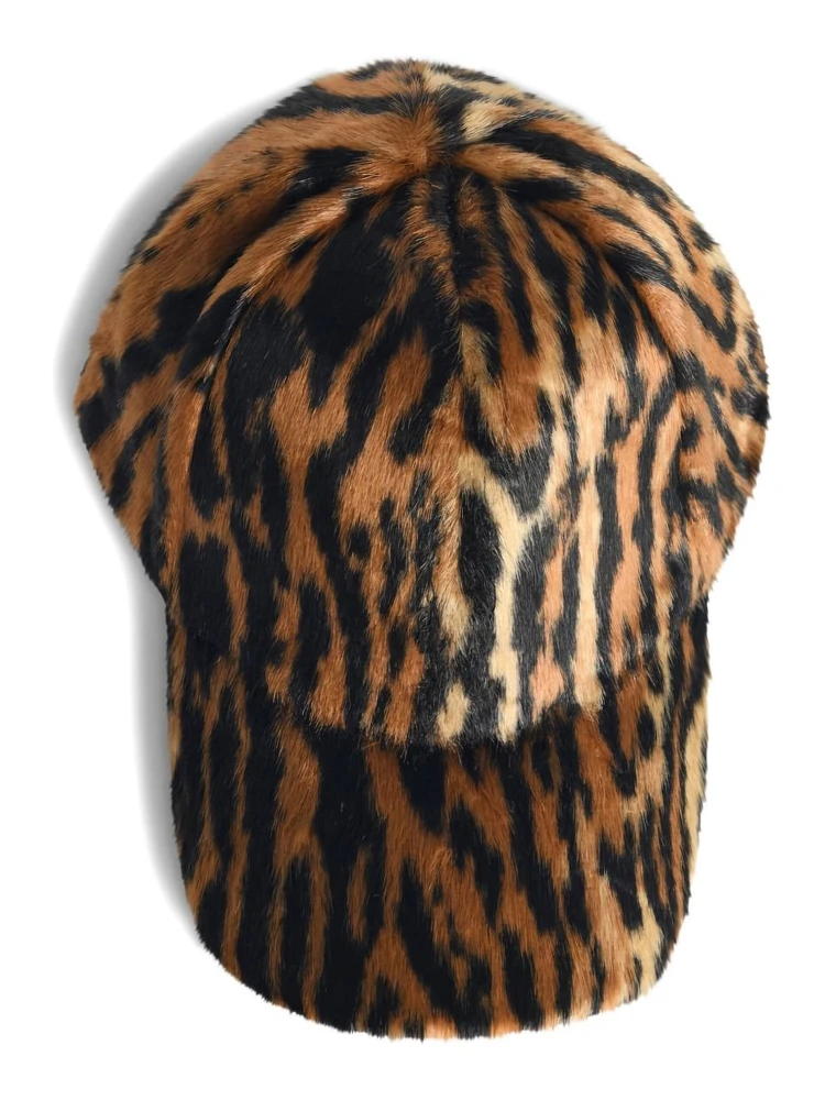 Cyrene animalier faux-fur cap