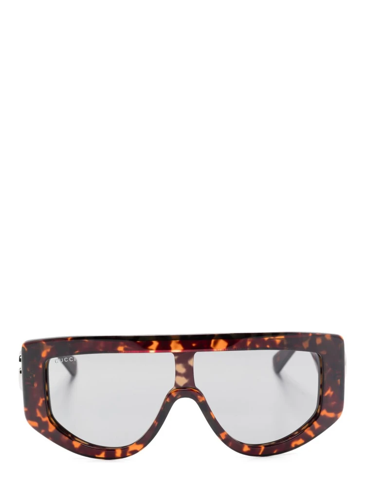 Rectangular Havana Sunglasses Women In Brown