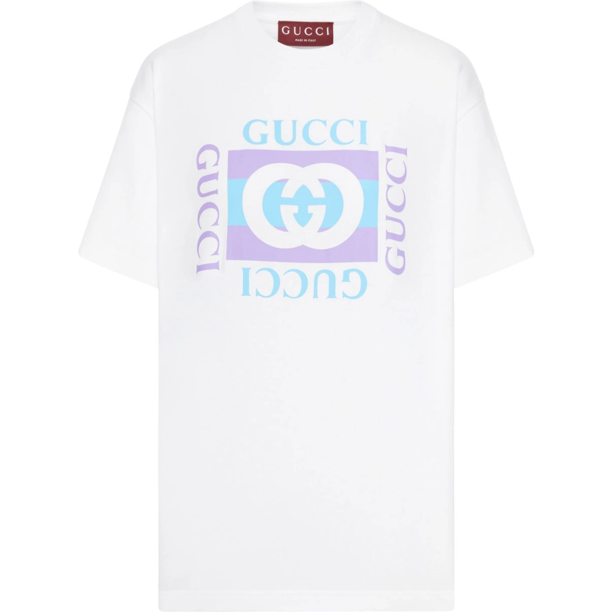 White T-shirt With Logo Print