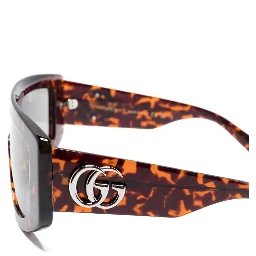 Rectangular Havana Sunglasses Women In Brown