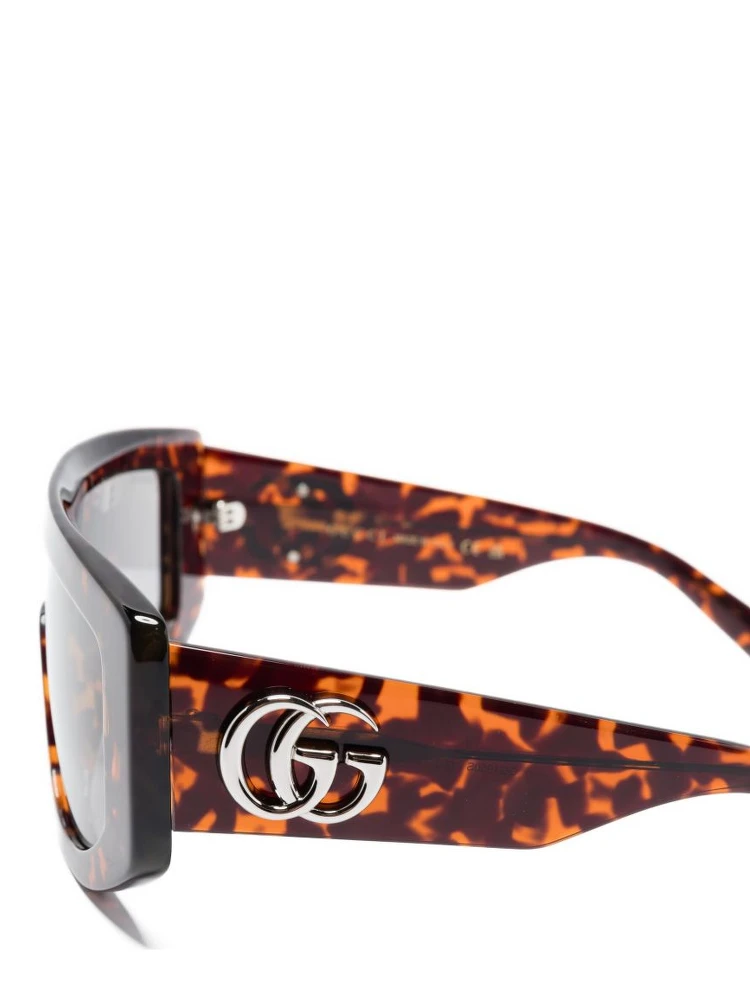 Rectangular Havana Sunglasses Women In Brown alternative