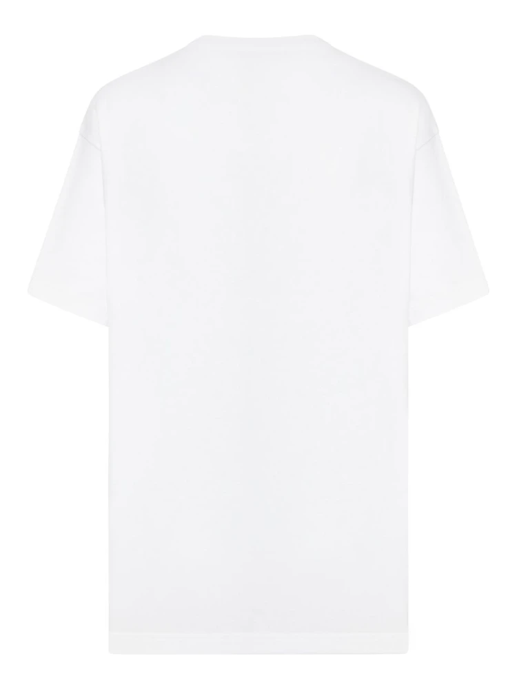 White T-shirt With Logo Print alternative