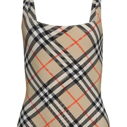 checked swimsuit