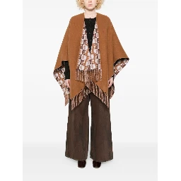 fringe-detail cape