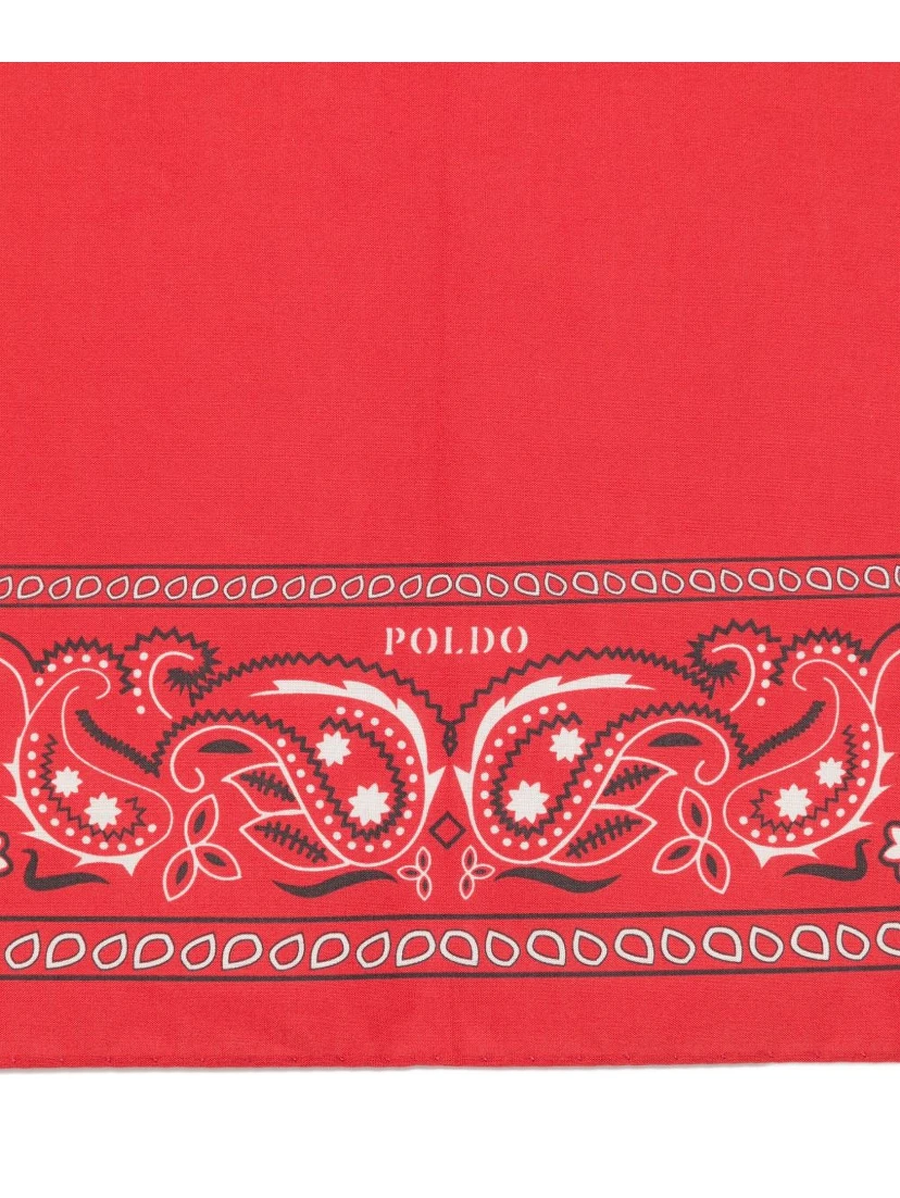 paisley-print bandana