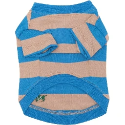 striped embroidered pet t-shirt