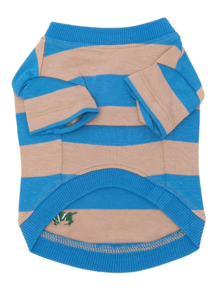 striped embroidered pet t-shirt alternative
