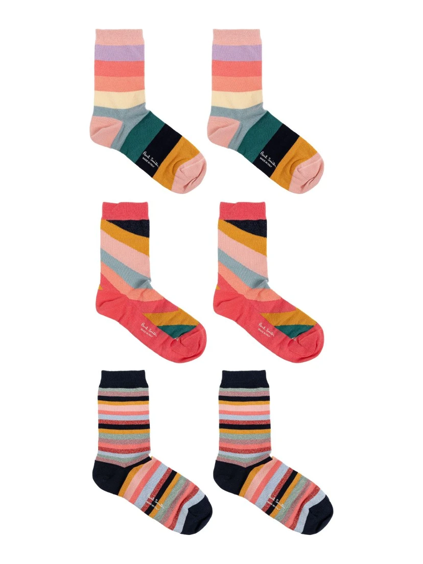 Swirl-pattern socks (pack of three)