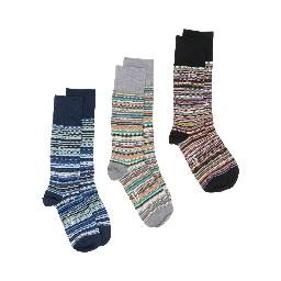 Cotton-blend Signature Stripe Socks In Multi