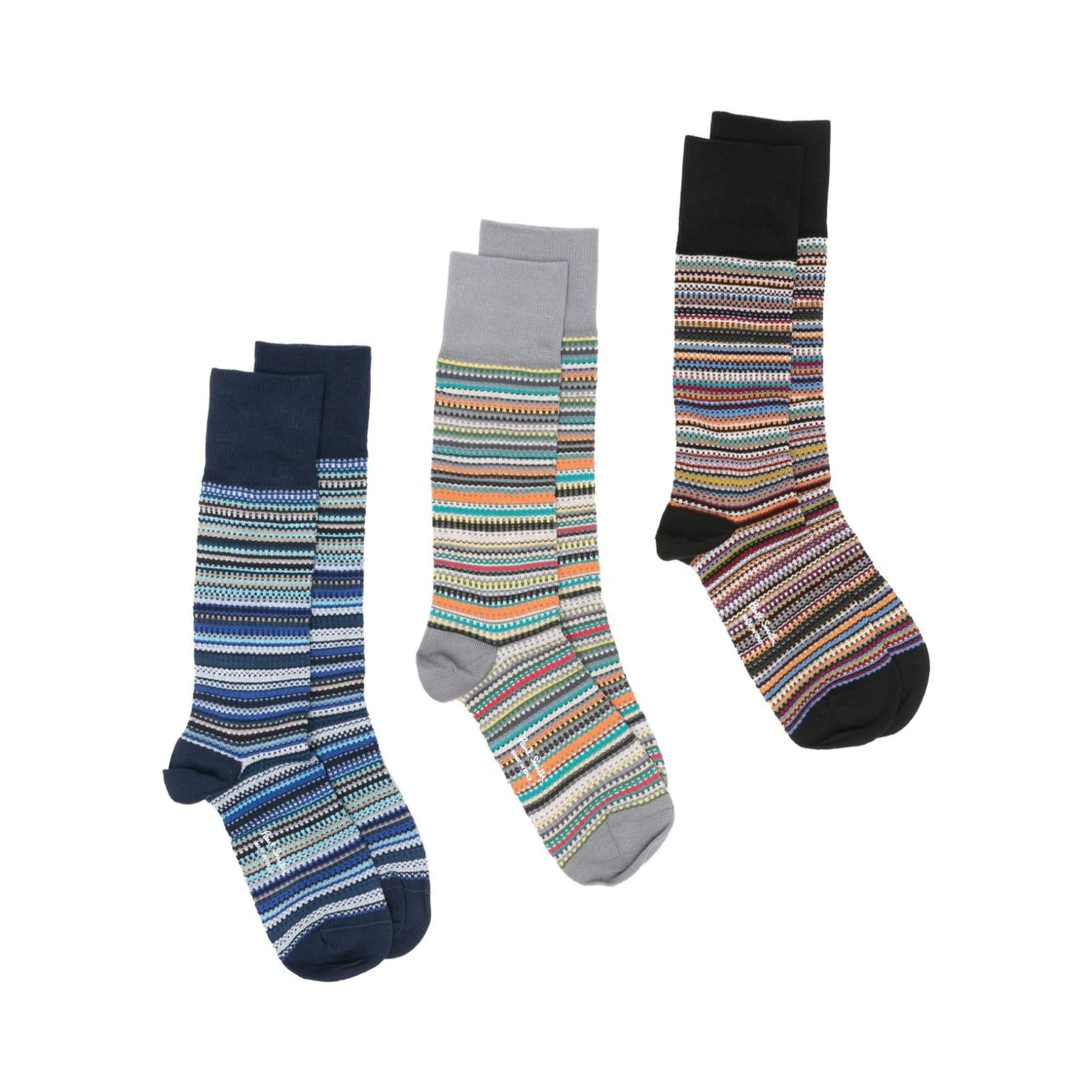 Cotton-blend Signature Stripe Socks In Multi