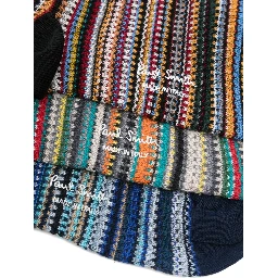 Cotton-blend Signature Stripe Socks In Multi