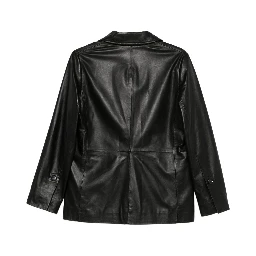 Ps Paul Smith Leather Jacket In Black