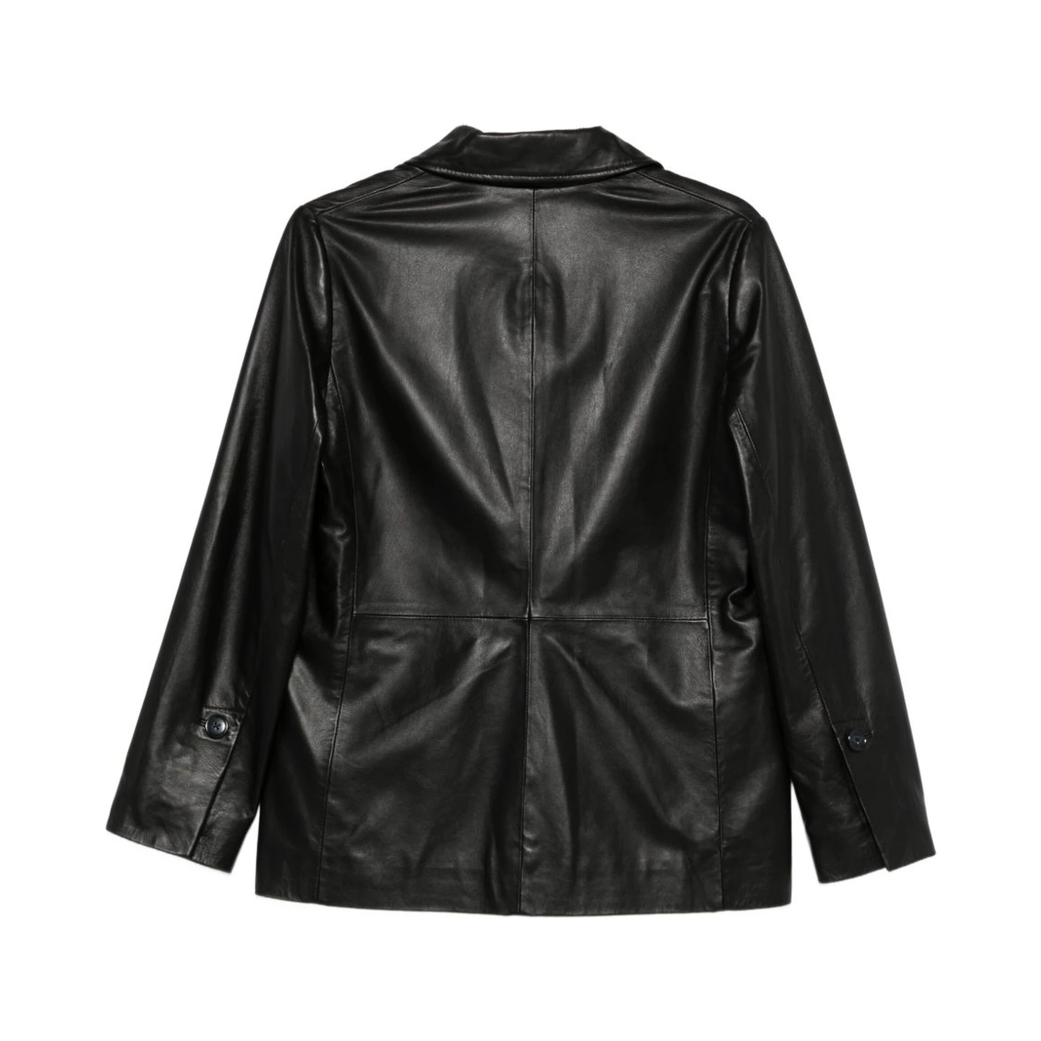 Ps Paul Smith Leather Jacket In Black