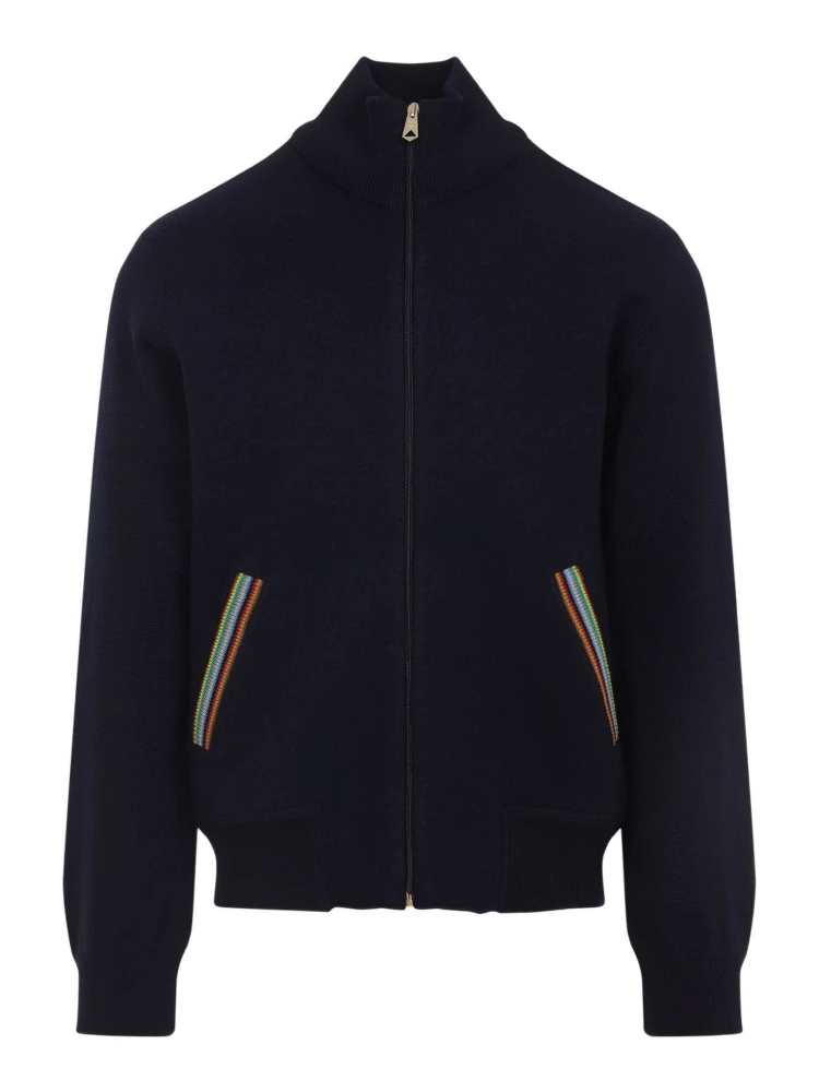 zip-up striped jacket alternative