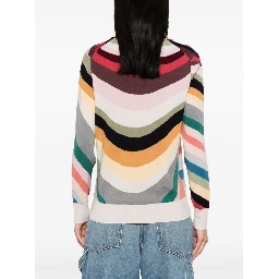 Ps Paul Smith Striped Wool Cardigan In Multi