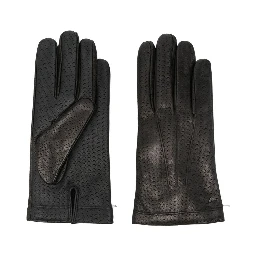 perforated lambskin gloves