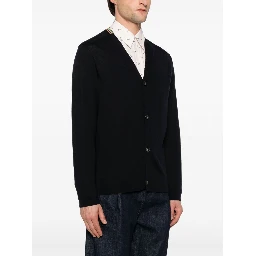 Paul Smith rainbow-striped merino wool cardigan