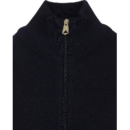 zip-up striped jacket