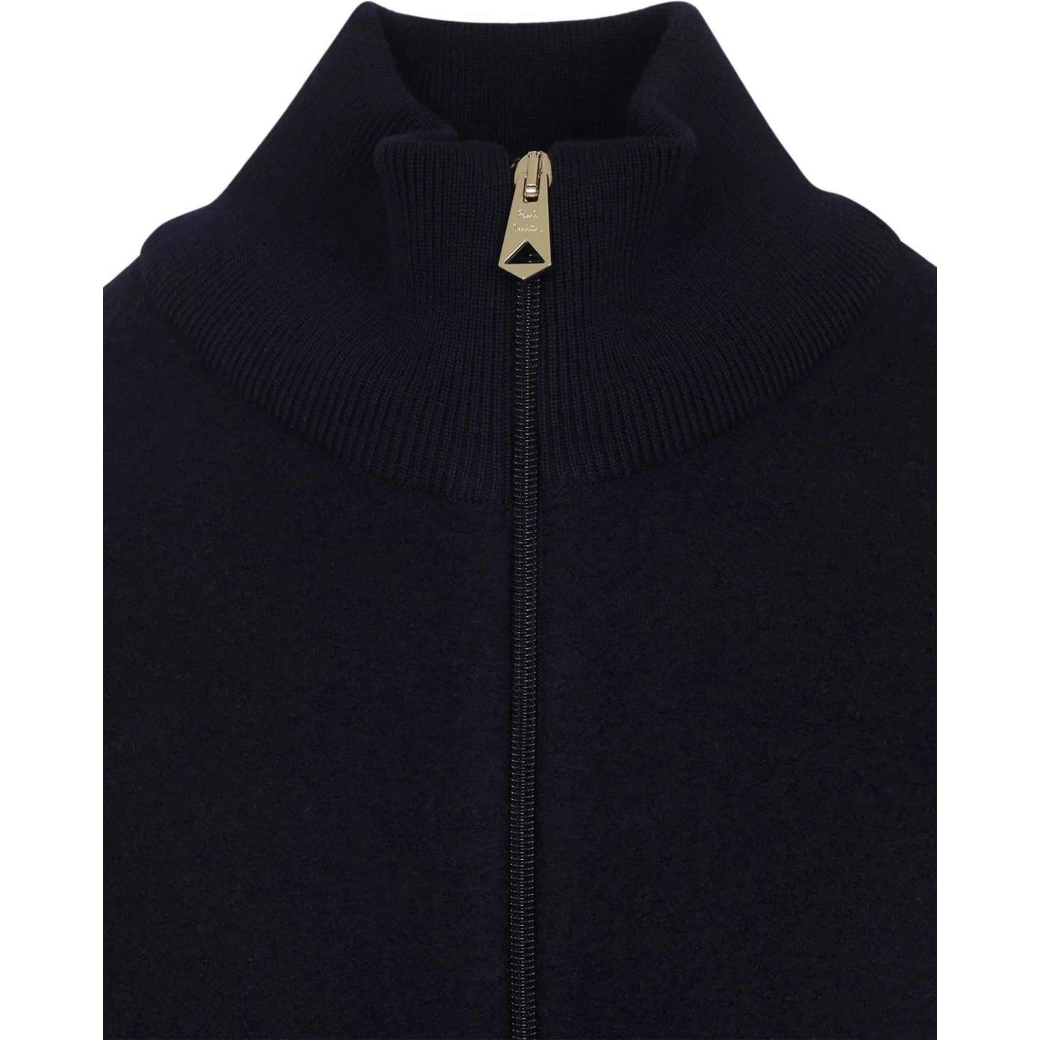 zip-up striped jacket