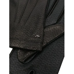 perforated lambskin gloves