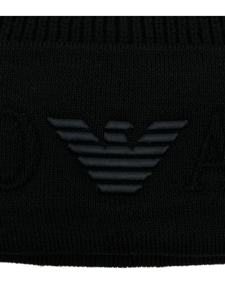 logo-embroidered ribbed beanie alternative