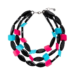 Multistrand Necklace With Multiform Gemstones