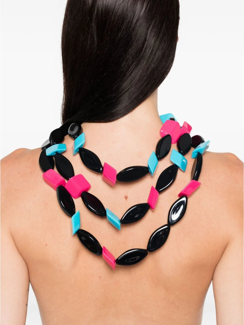 Multistrand Necklace With Multiform Gemstones