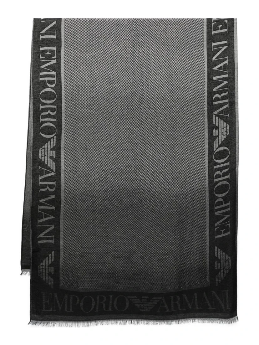logo-embellished scarf