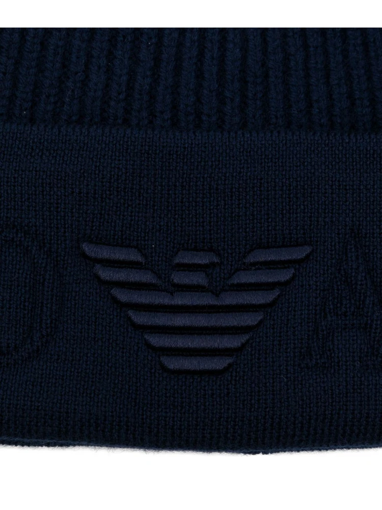 logo-embroidered ribbed beanie alternative