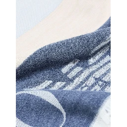 Emporio Armani Scarfs Clear Blue