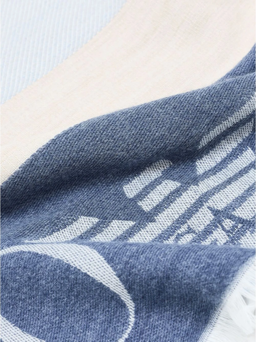 Emporio Armani Scarfs Clear Blue