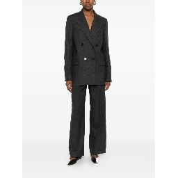 double-pleated trousers