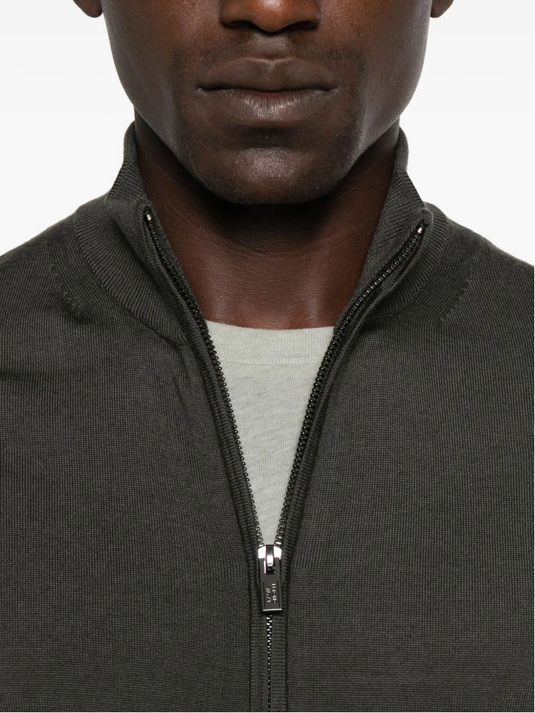 zip-up wool sweater alternative