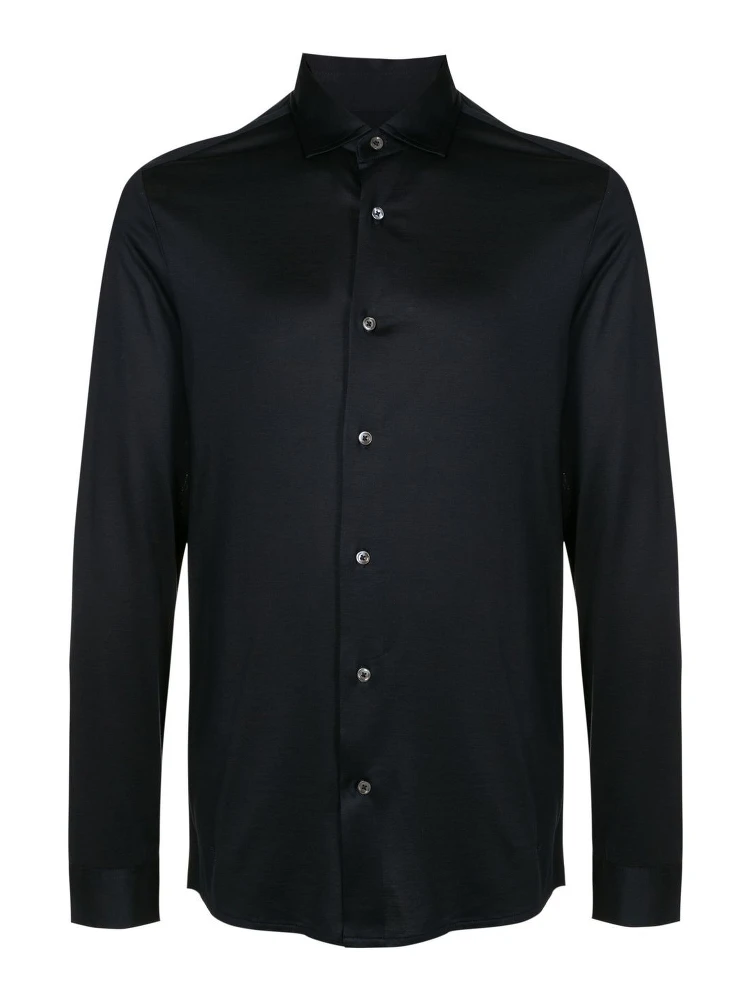 long-sleeve poplin shirt