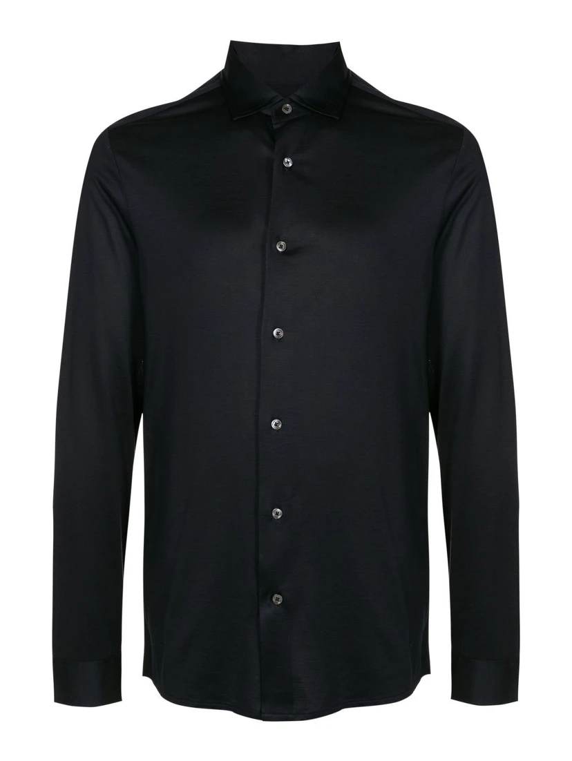 long-sleeve poplin shirt