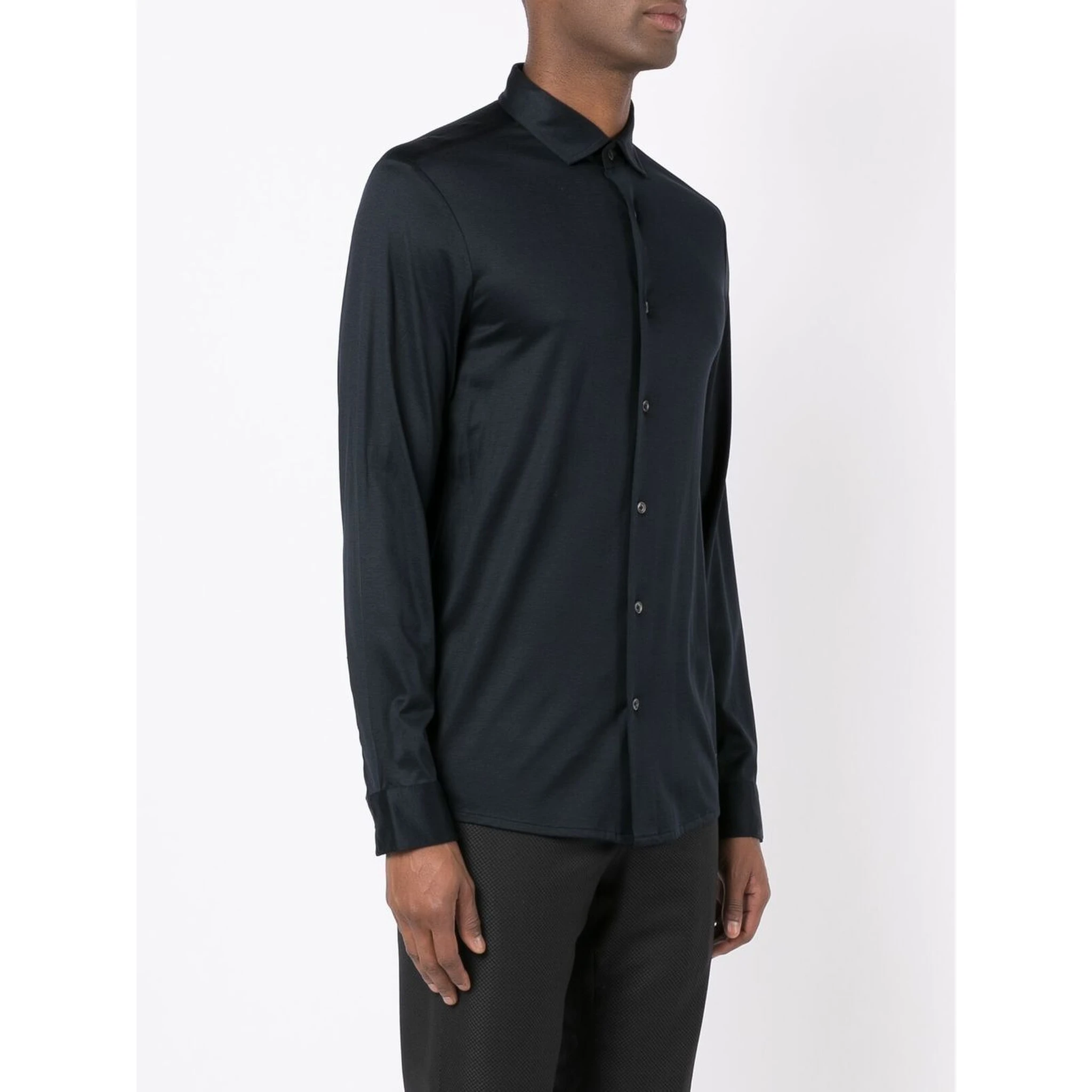 long-sleeve poplin shirt