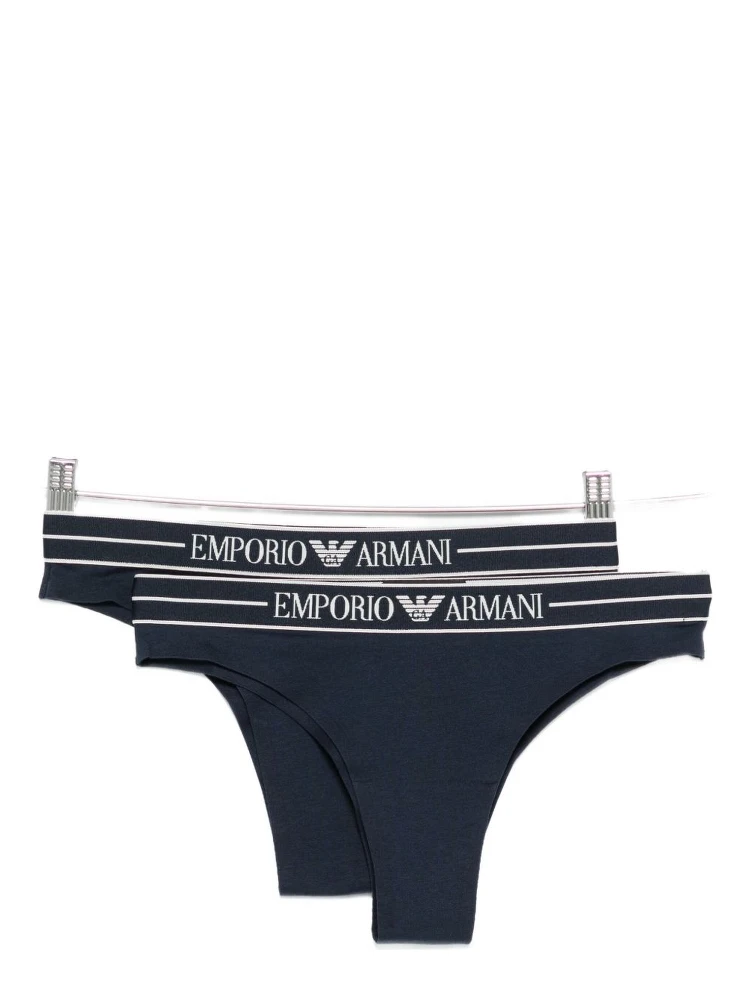 logo waistband thong