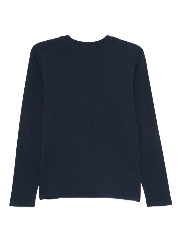 logo-embroidered long-sleeve top alternative