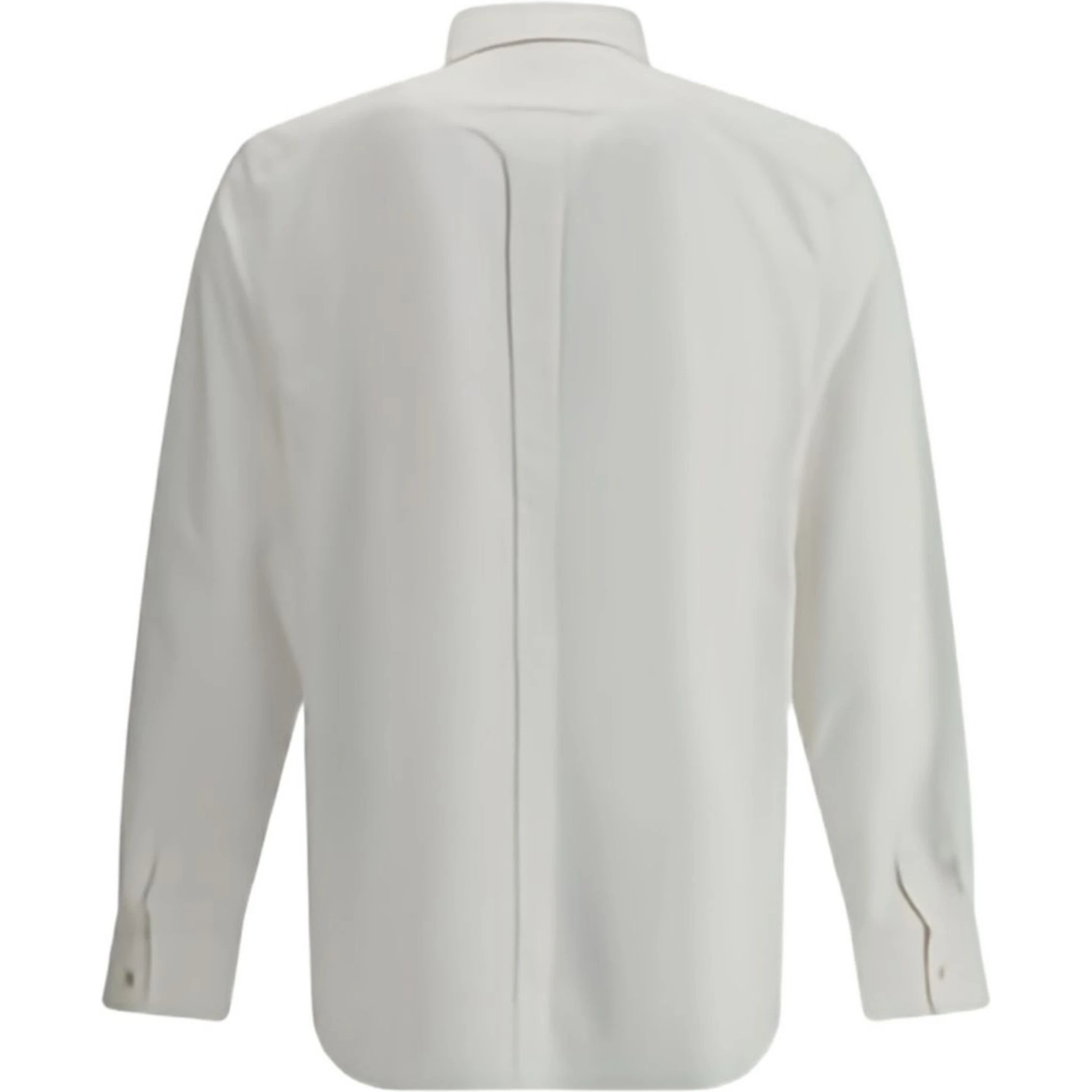 قميص سان لوران بأكمام طويلة وأزرار أمامية